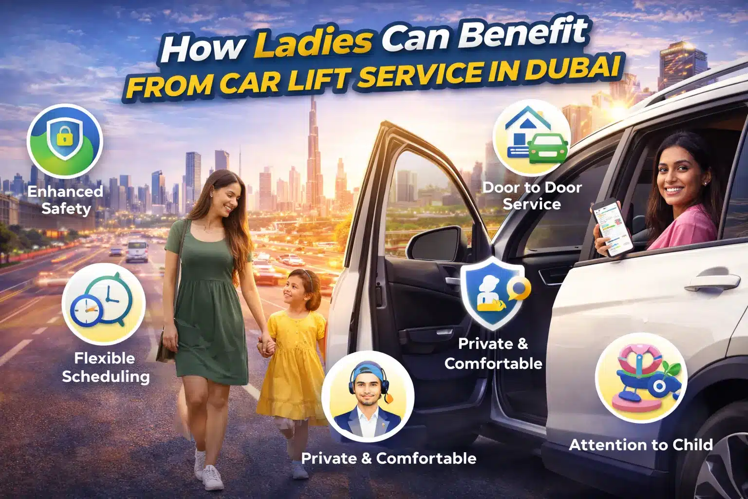 How Ladies Can Benefit from Car Lift Service in Dubai?