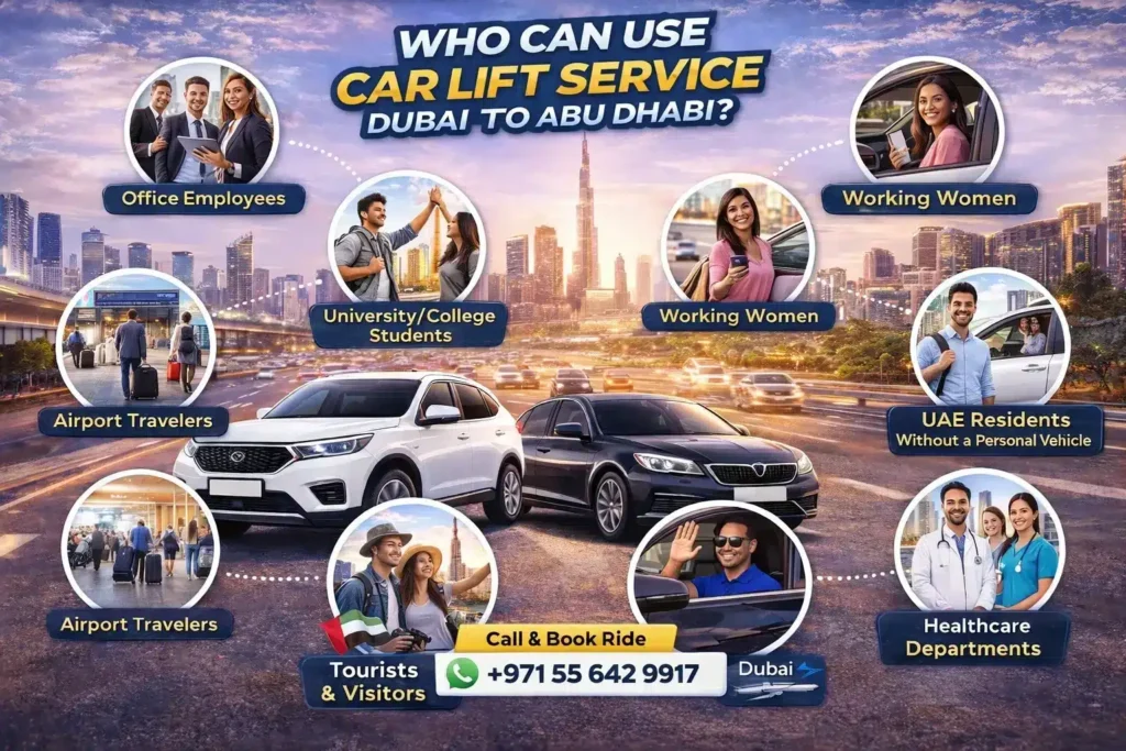 Car Lift Service Dubai to Abu Dhabi